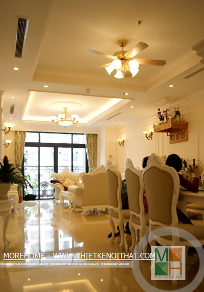  Thi công nội thất chung cư tân cổ điển tại R1 Royal City - Mr Phú