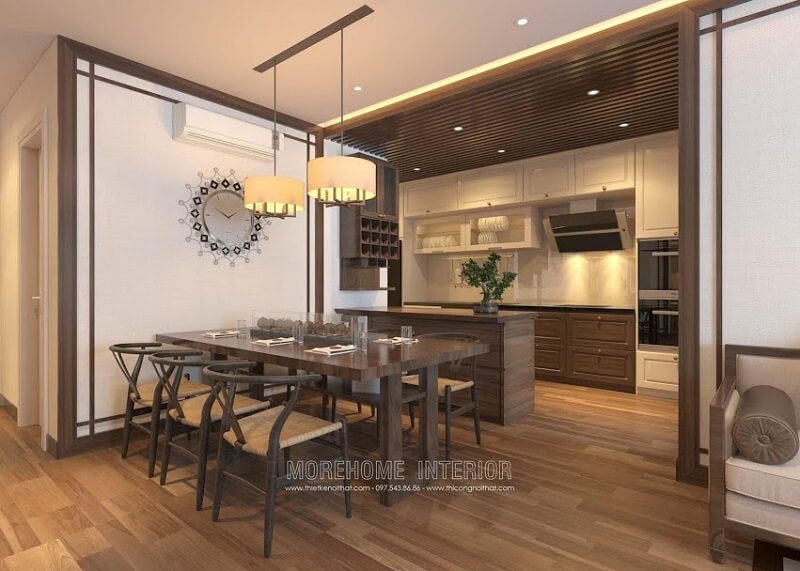 Tuyển chọn +19 mẫu bàn ăn gỗ phong cách hiện đại tiện nghi