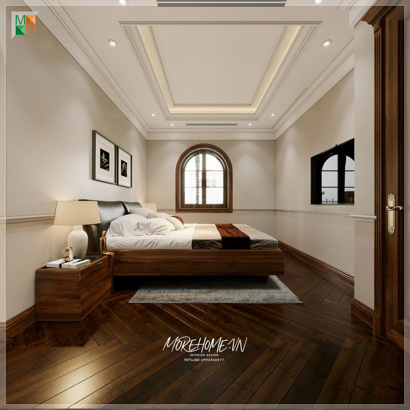 Morehome cung cấp một mẫu thiết kế phòng ngủ biệt thự sang trọng để mang lại sự thoải mái và dễ chịu cho không gian sống của gia đình bạn.